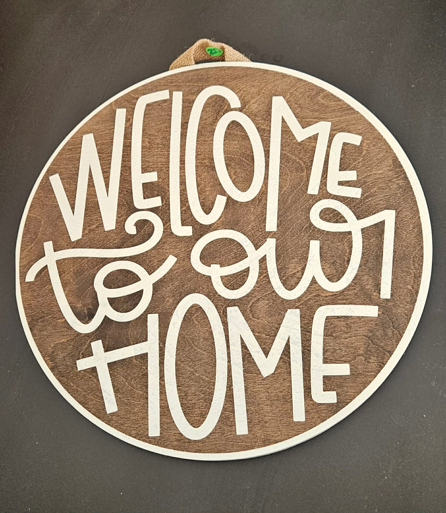 Round Door Sign