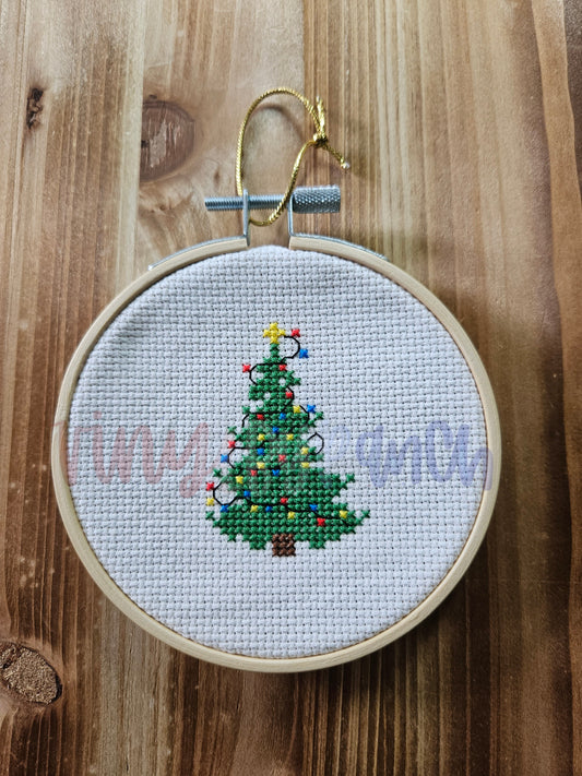 Cross Stitch Christmas Tree Ornament