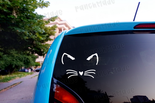 Cat Face Decal