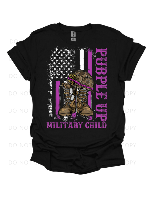 Purple Up For Military Kids (Boots)