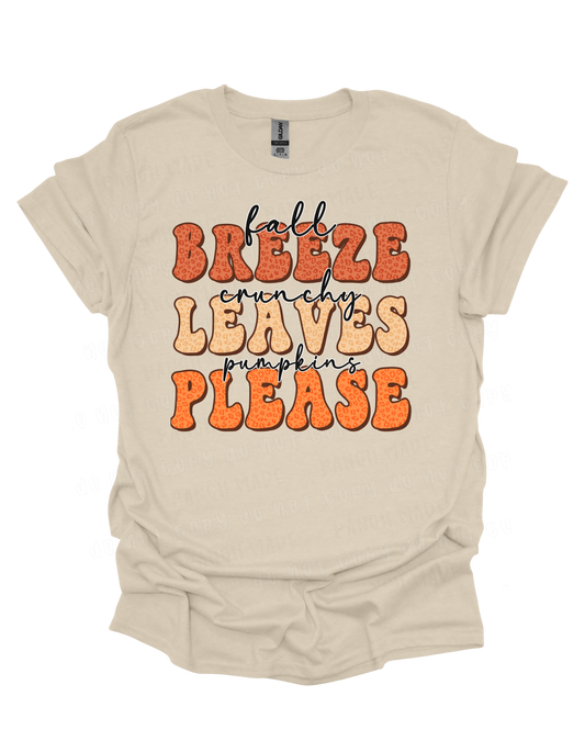Breeze, Leaves, Please